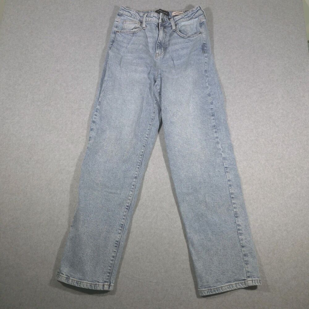 BCBGeneration Jeans Womens 9/29 Skater Straight Light Stonewash Denim Pants